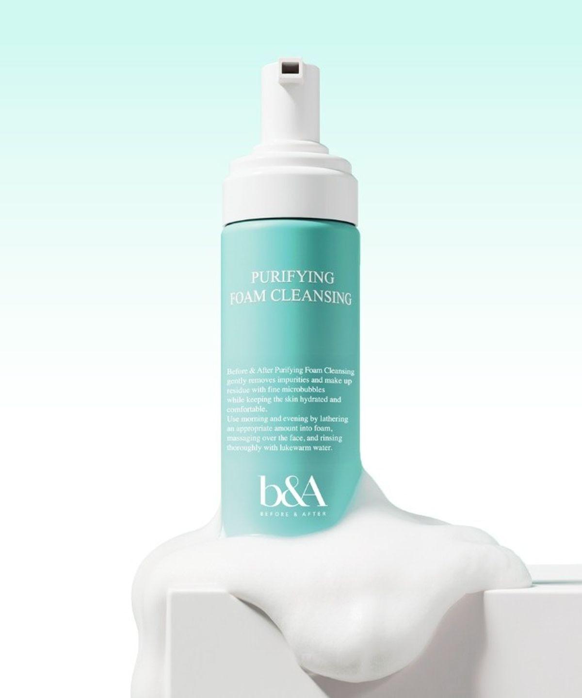 Hydra Code Purifying Foam Cleansing Before and After