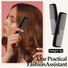 4/6pcs Portable Hairdressing Combs Plastic Small Row Comb with Thick Teeth Pointed Tail Back Comb Big Teeth Comb for Styling