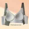 Seamless Push-up Fixed Cup Bra Women V Neck Anti-Sagging Support Bralette Sexy No Steel Comfortable Underwear Ladies Sports Bras