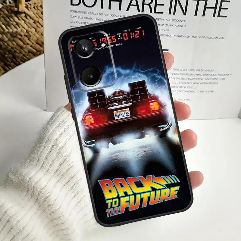 Back To The Future Time Machine For Realme 12 Pro Plus 11 10 9 C67 C55 C53 C35 C33 C30 C25s C21Y C15 GT3 GT5 GT Neo 5 Case