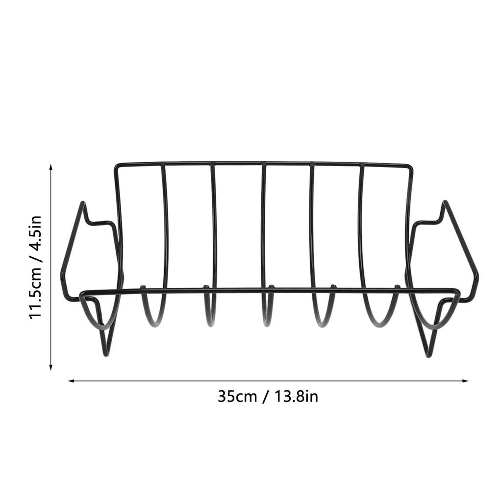 Rib Rack Non Stick Coated Chicken Steak Roasting Stand Barbecue Tool Beef Ribs Grill