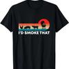 Retro I'd Smoke That BBQ Cook Chef Funny Grilling Barbecue T-Shirt