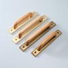 Antique Solid Wood Cabinet Handle Decorative Cabinet Pull Cabinet Doors Retro Pull Handle  Cupboard