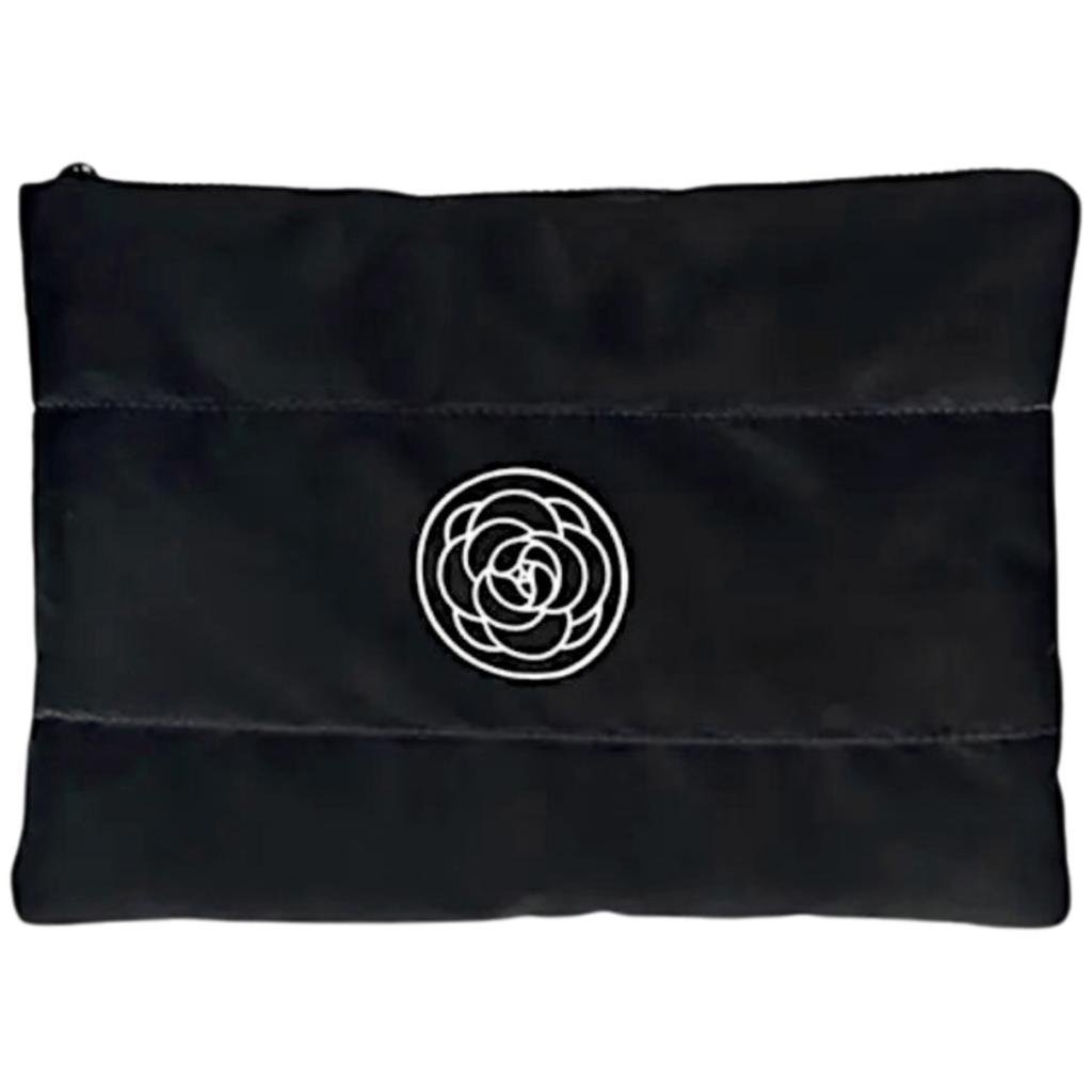 ECARLA - Duża, pikowana kosmetyczka w kolorze czarnym