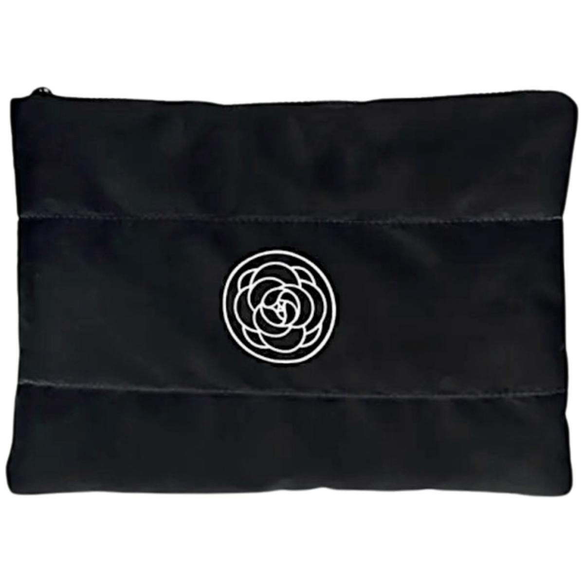 

ECARLA - Large, quilted cosmetic bag in black