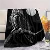 Owl Print Flannel Blanket, High quality Comfortable for All Seasons, Home Decor, Warmth and Comfort, Perfect for Christmas Gifts
