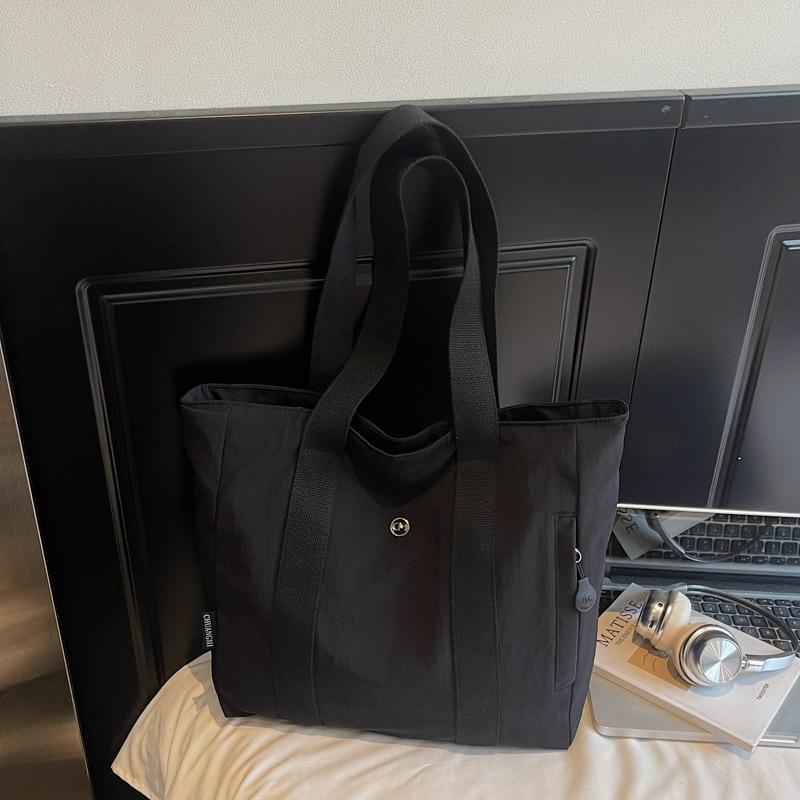 Large capacity canvas tote canvas bag, go to work, go out, high value commuting literature and art student clothing, shoulder bag