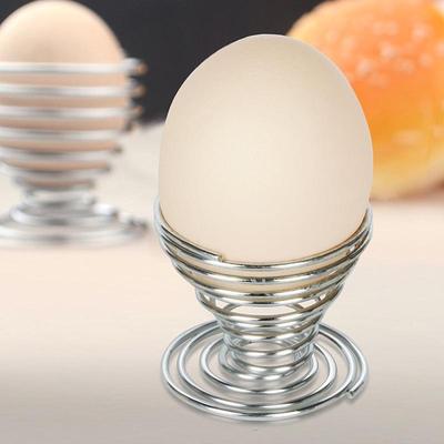 Yeni Paslanmaz Çelik Yaylı Tel Tepsi Yumurtalık Haşlanmış Yumurta Tutucu