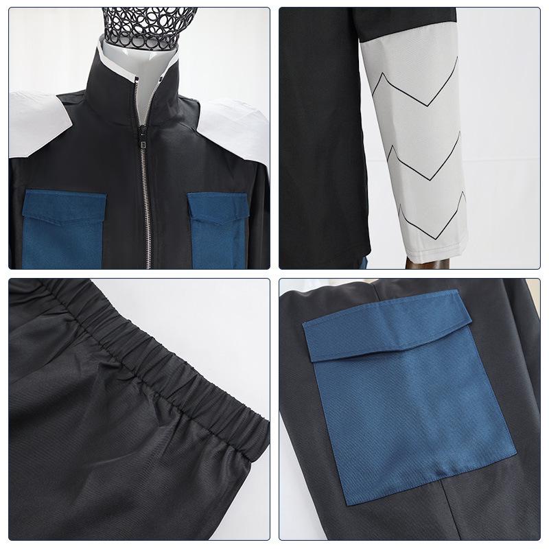 Monster #8 Hoshina Soushiro Black Team Uniform Cosplay Costume for Men