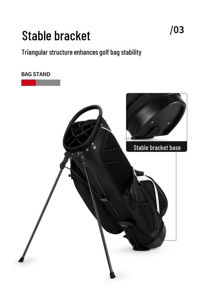 PGM Unisex Lightweight Golf Stand Bag with 14 Club Slots and Dual Shoulder Straps