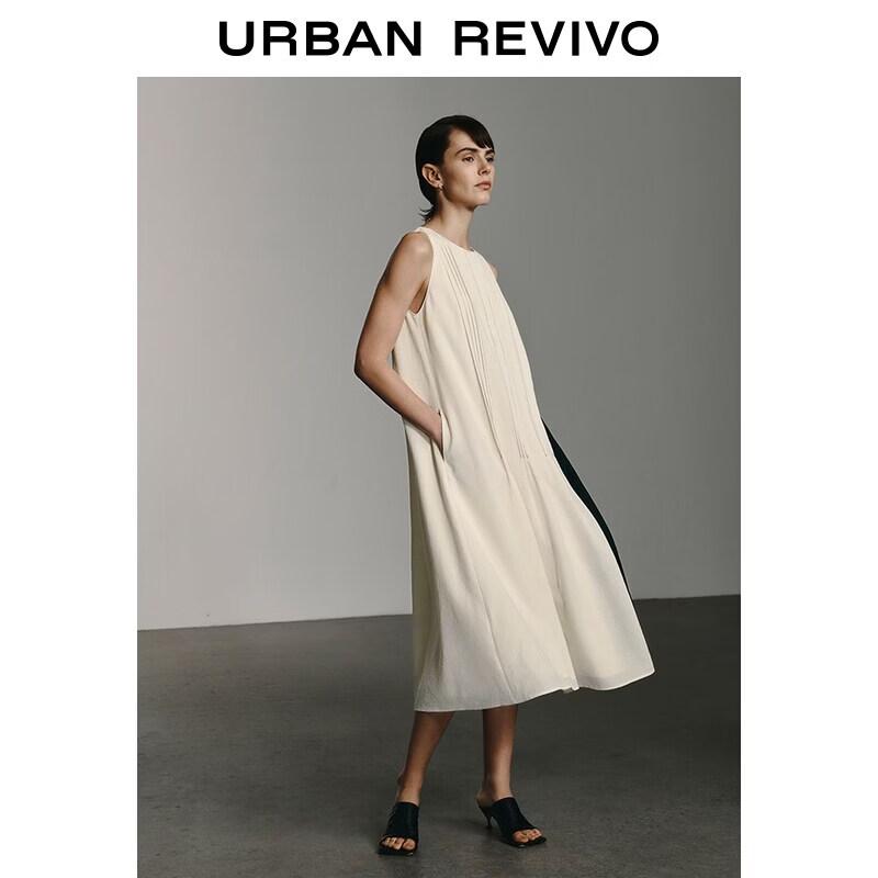 UR Urban Series Pleated Patchwork Dress XS