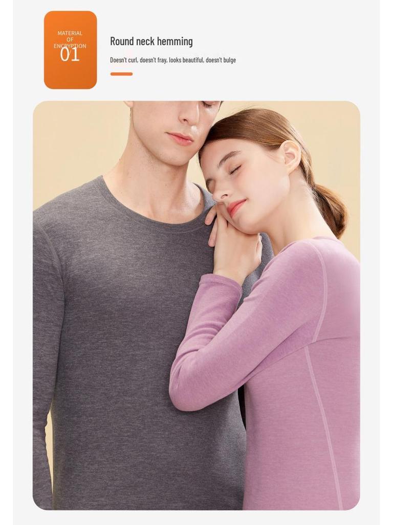 Mulberry Silk Wool Thermal Underwear Set: Velvet-Lined for Men & Women, Perfect for Autumn & Winter