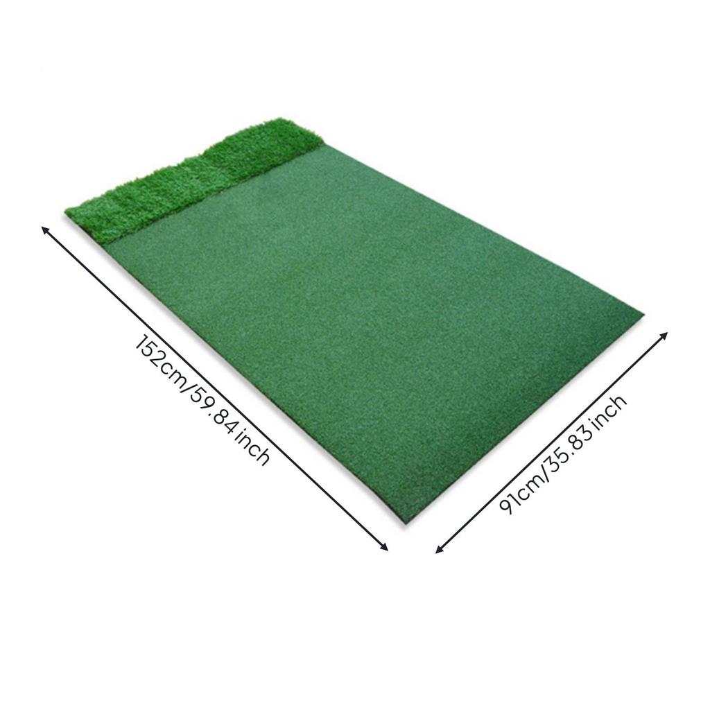 Foam Grass Golf Mat Practice Tool Portable Hitting ShockAbsorbing for Golfers Doublegrass