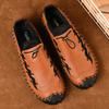 38-48 Men's Plus Size Lightweight and Fashionable Casual Leather Shoes Handmade Shoes