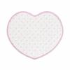 New Polka Dot Heart-shaped Placemats Cotton Decorative Insulating Table Mat Black Plaid Quilted Water Cup Mat Photography Props
