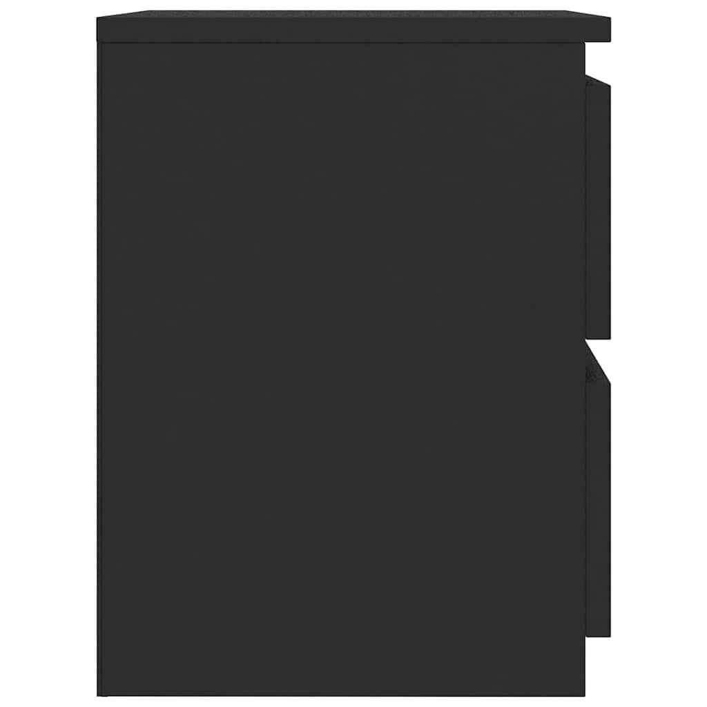 Moderne minimalistische Nachttisch 2-teiliges Set, Nachttisch mit doppelten Schubladen, Stauraumkommode, 30x30x40 cm