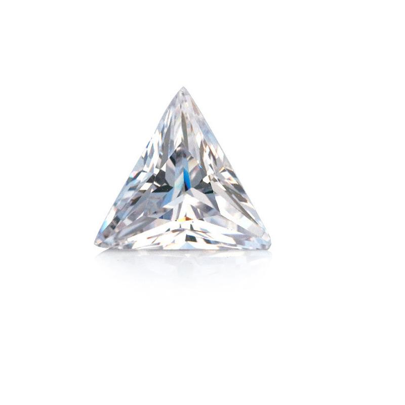 Cellacity True Triangle Cut Bulk Moissanite Beads 0.5-5 Carat D Color VVS1 GRA Certified Lab-grown Gemstone Jewelry Material