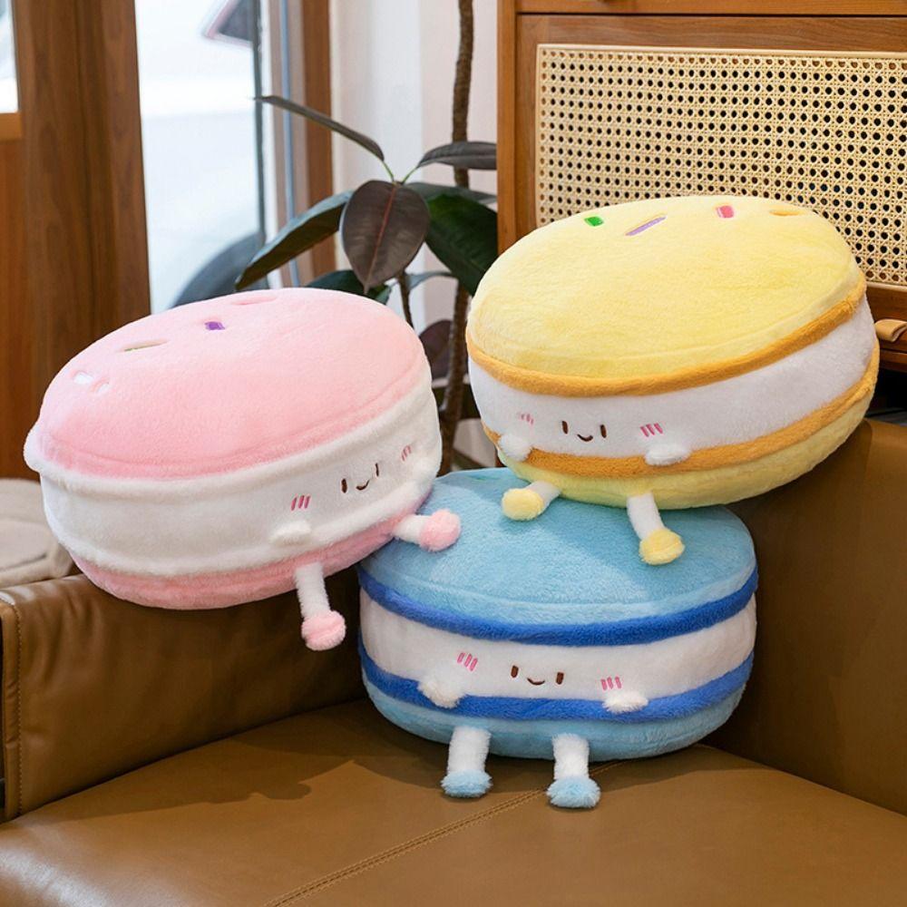 

Biscuit Hamburger Buns Plush Toy Simulation Hamburger Buns Soft Doll Decorate Present синій