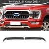 Carbon Fiber Front Bumper Center Grille Cover Trim Bezels For Ford F150 2021-23