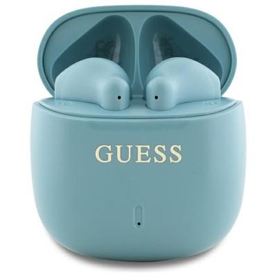Guess Słuchawki Bluetooth Gutwsj14Esgq   Tws + Stacja Dokująca Turkusowy/Turquoise Printed Classic Logo