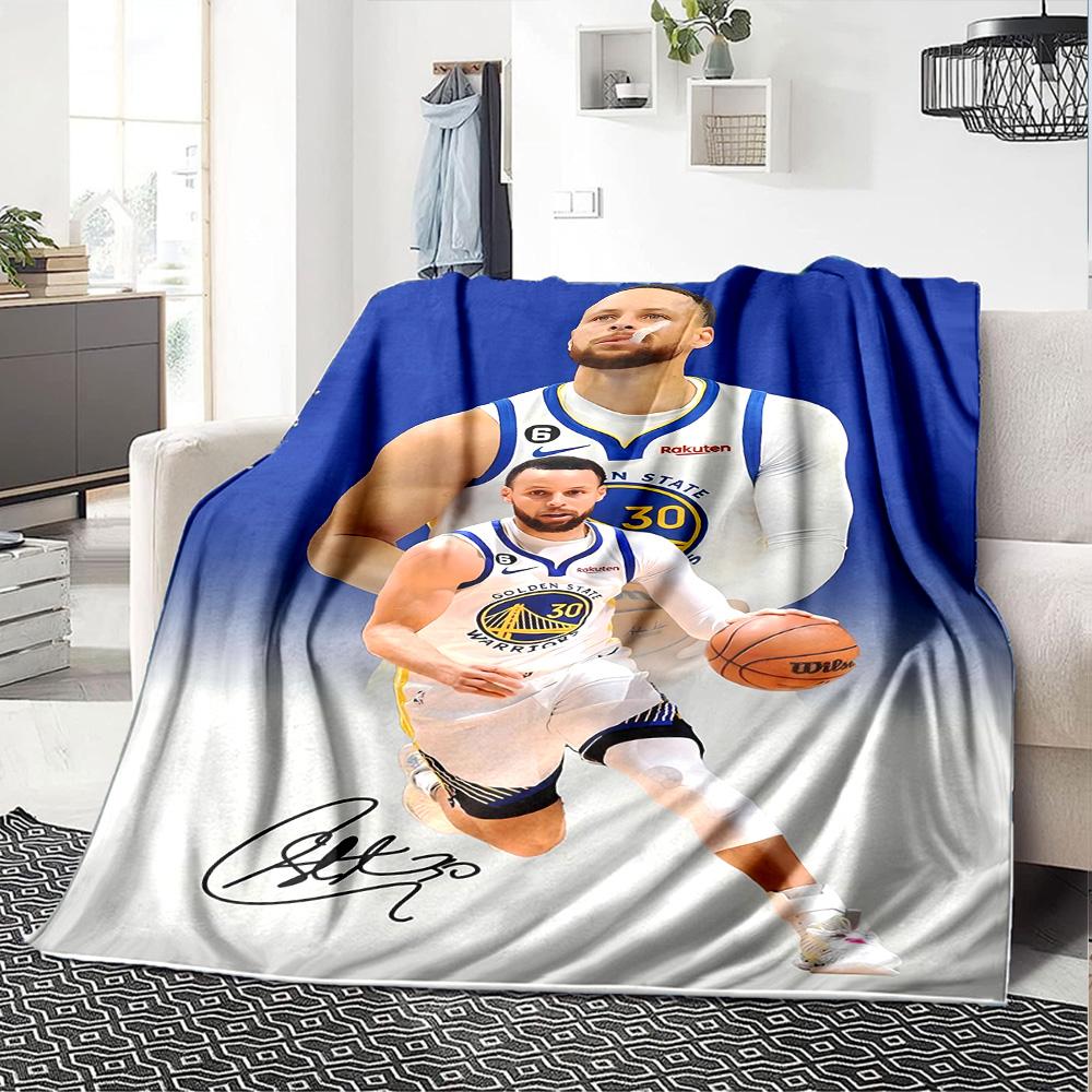 Golden State Warriors Blanket Comfortable Suitable for Chair Bedding Picnics Four Seasons Multipurpose Modern Style