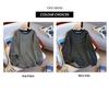Plus Size Velvet Color Block Striped T-shirt: Korean Style, Long Sleeve, Loose Fit, Slimming & Warm Women's Top