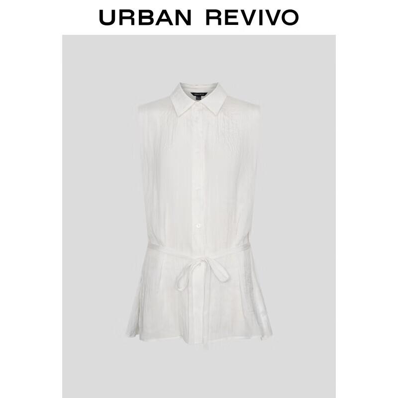 UR Women s Tie-Waist Short-Sleeve Commuter Shirt S