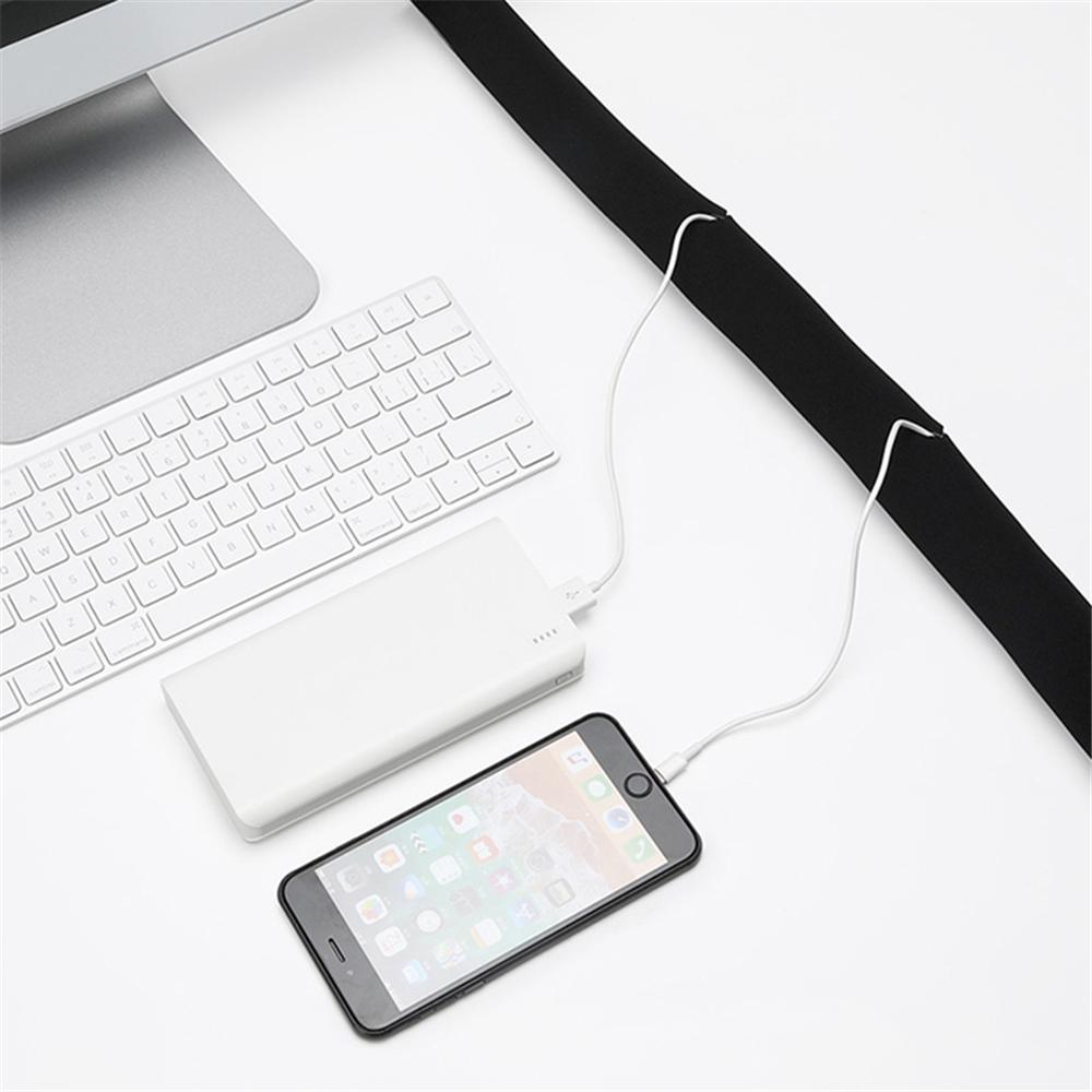 Neoprene Cable Cover Organizer Cord Storing Hiding Cable Sleeve For TV Computer Cable Hider Protector Wire Management Sleeve