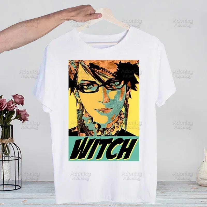 Game Bayonetta Harajuku T-shirts Summer Men/Women Hip Hop Funny Print Tshirt Streetwear T Shirt Short Sleeve Tee Top
