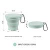 Travel Portable Washing Cup Fashion Travel Silicone Cup Outdoors Silicone Folding Cup with Hanging Hole Creative Water Cup