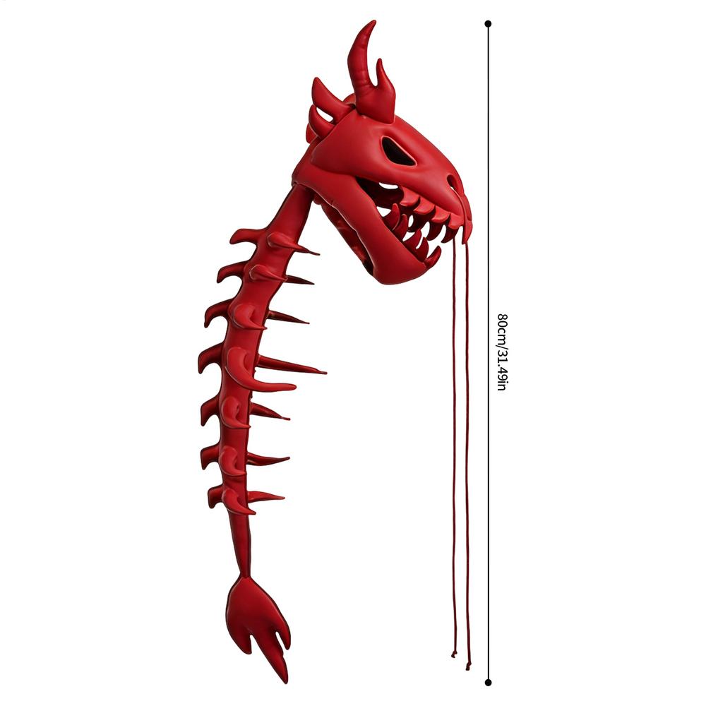 

Dinosaur Skeleton Costume Breathable Cosplay Headwear Kids Dragon Costumes Cosplay Outfits For Children Celebration Holiday красный