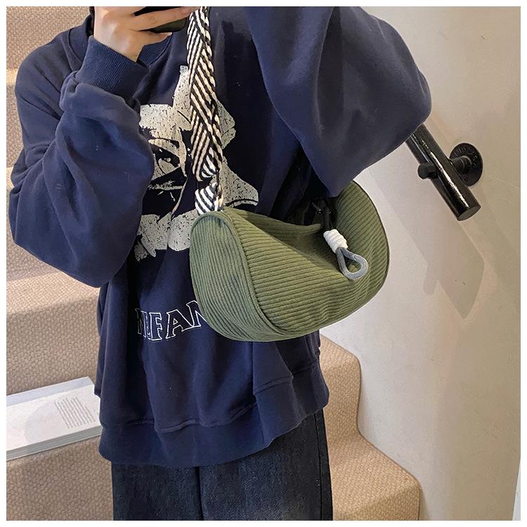 New Women's Bag, Corduroy Pillow Bag Beauty.