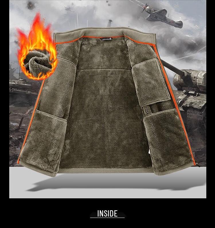 TUCANO Men's Thickened Fleece Stand-Collar Jacket