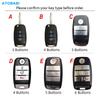 Leather Car Key Case Remote Key Cover For Kia Rio Sorento Optima Forte Niro Soul Sedona Sportage Ceed K3 Cerato Seltos Accessory