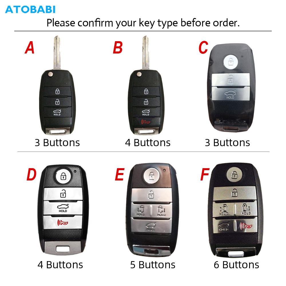 Leather Car Key Case Remote Key Cover For Kia Rio Sorento Optima Forte Niro Soul Sedona Sportage Ceed K3 Cerato Seltos Accessory