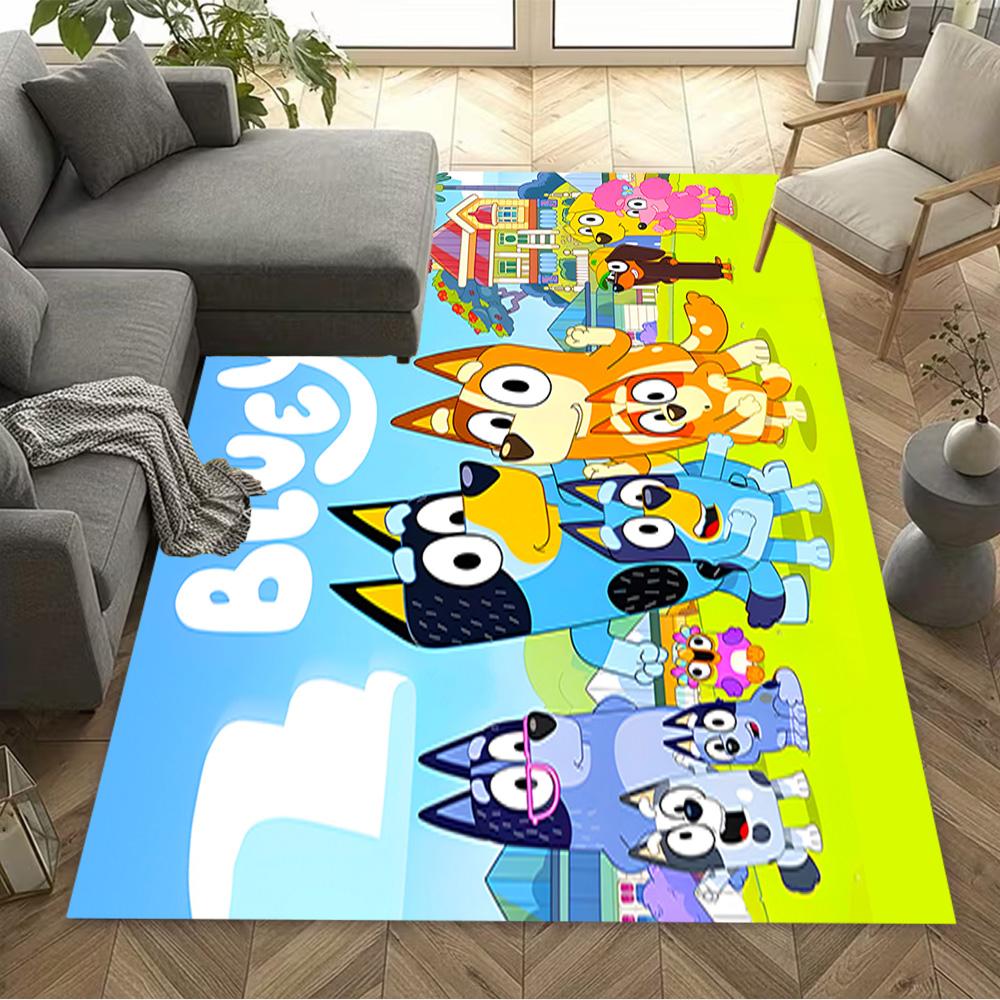 Bluey's Colorful Friends Carpet Perfect for Dormitory Decorate room Outdoor Kitchen Antislip Carpet Office home decor Perfect Gift for Friends & Famil