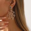 Halloween Party Funny Spider Web Earrings, Fashion Temperament Diamond Delicate Holiday Earrings Earrings