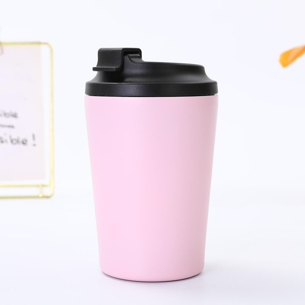 12oz Vacuum Insulated Coffee Mug,Double Wall 304 Stainless Steel Thermal Travel Cup for Car/Office/Camping-Leak Proof&Non-Slip
