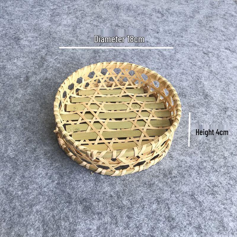 Woven Bamboo Fruit and Snack Basket