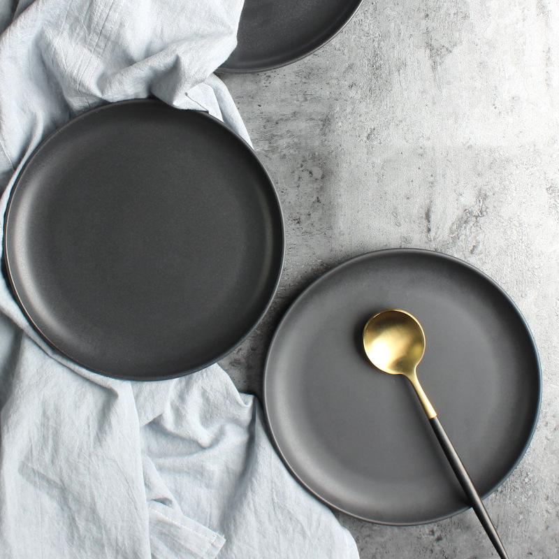 Nordic Ceramic Rice Bowl and Plate Set - Customizable LOGO Tableware