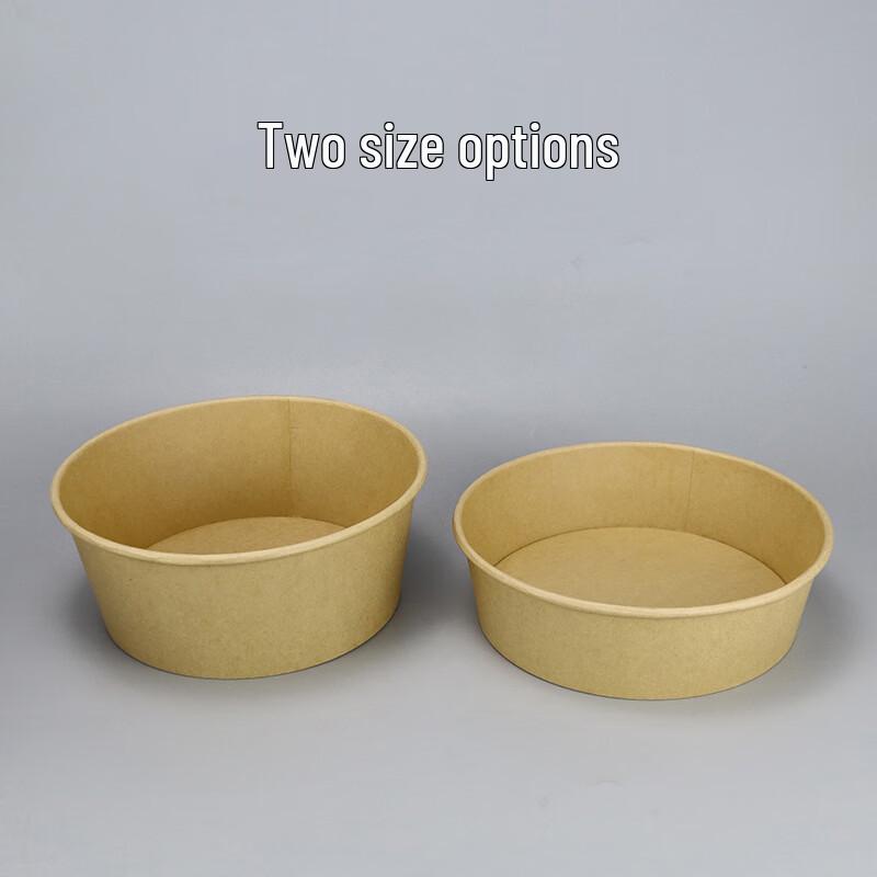 Disposable Kraft Paper Round Takeaway Bowl