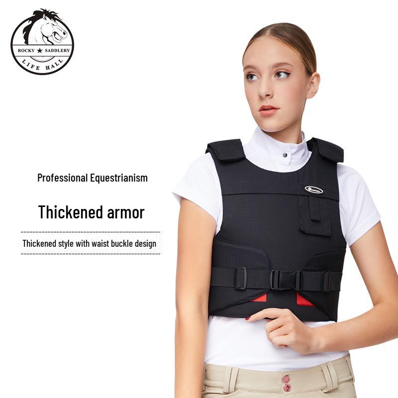 Equestrian Gear: White Horse Riding Safety Vest Horse Tack Adult Small чёрный