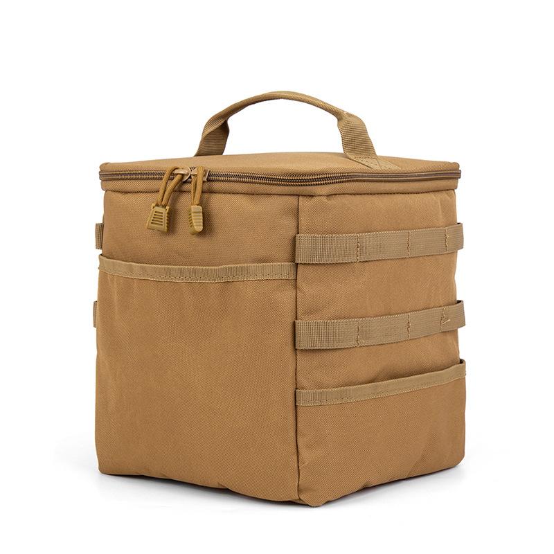 Camping Storage Pouch Picnic Basket Spacious Outdoor Use Camping Lamps Gas Stove Gas Canister Pot Carry Pouch Storage Picnic Pouch