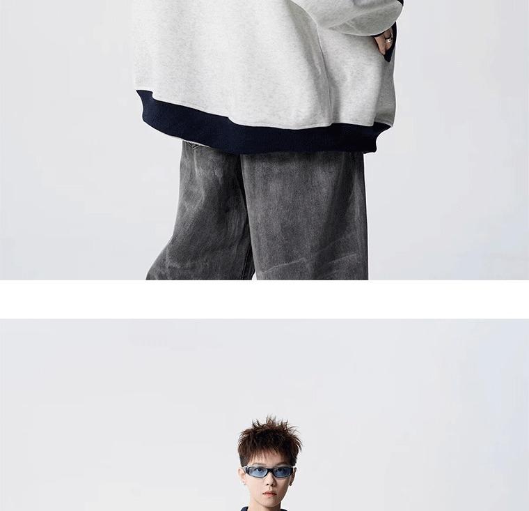 Herr Höst Patchwork Sportjacka - Mångsidiga High Street Punk Randiga Baseball Ytterkläder