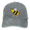 Fashion Capybara Bee Baseball Caps Unisex Distressed Denim Sun Cap Parody Capybaras All Seasons Travel Adjustable Caps Hat