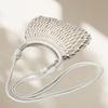 Fashionable Hollow Fishnet Shoulder Crossbody Bag for Women Casual Nylon Material Handmade Weave Beach Small Hobo Tote Bag Purse