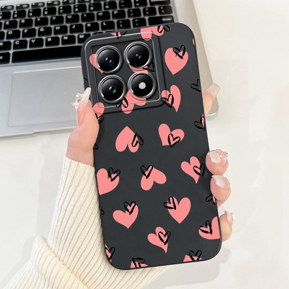 Cute Cartoon Phone Case For Xiaomi 14T Pro Soft Silicone Shockproof Cover For Xiaomi 14T 14 T Pro 5G Cases Bumpers