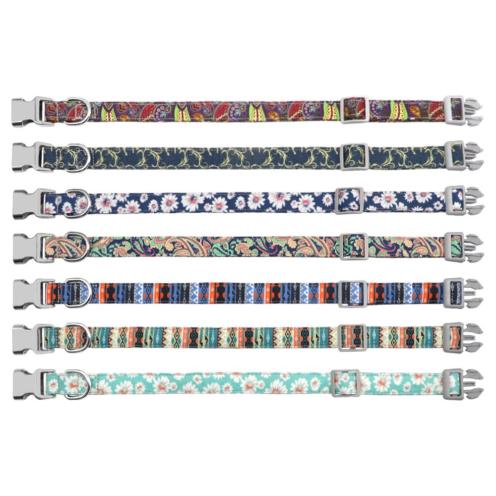 Custom Dog Collar Personalized Pet Dog ID Name Tag Accessories Collars Small Medium Large Nylon Engraved Puppy Dogs Collars S-L