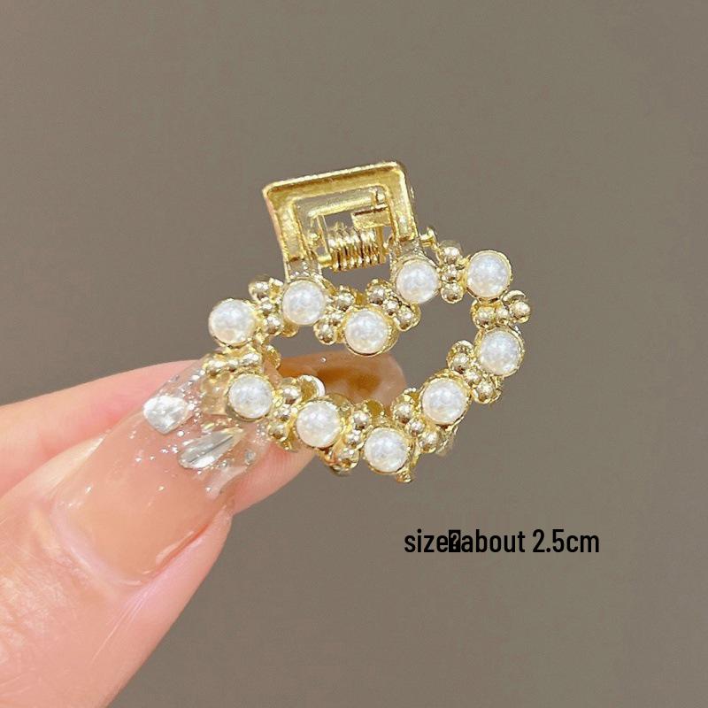 Mini Rhinestone Bow Hair Clip - Korean Style Accessory for Bangs
