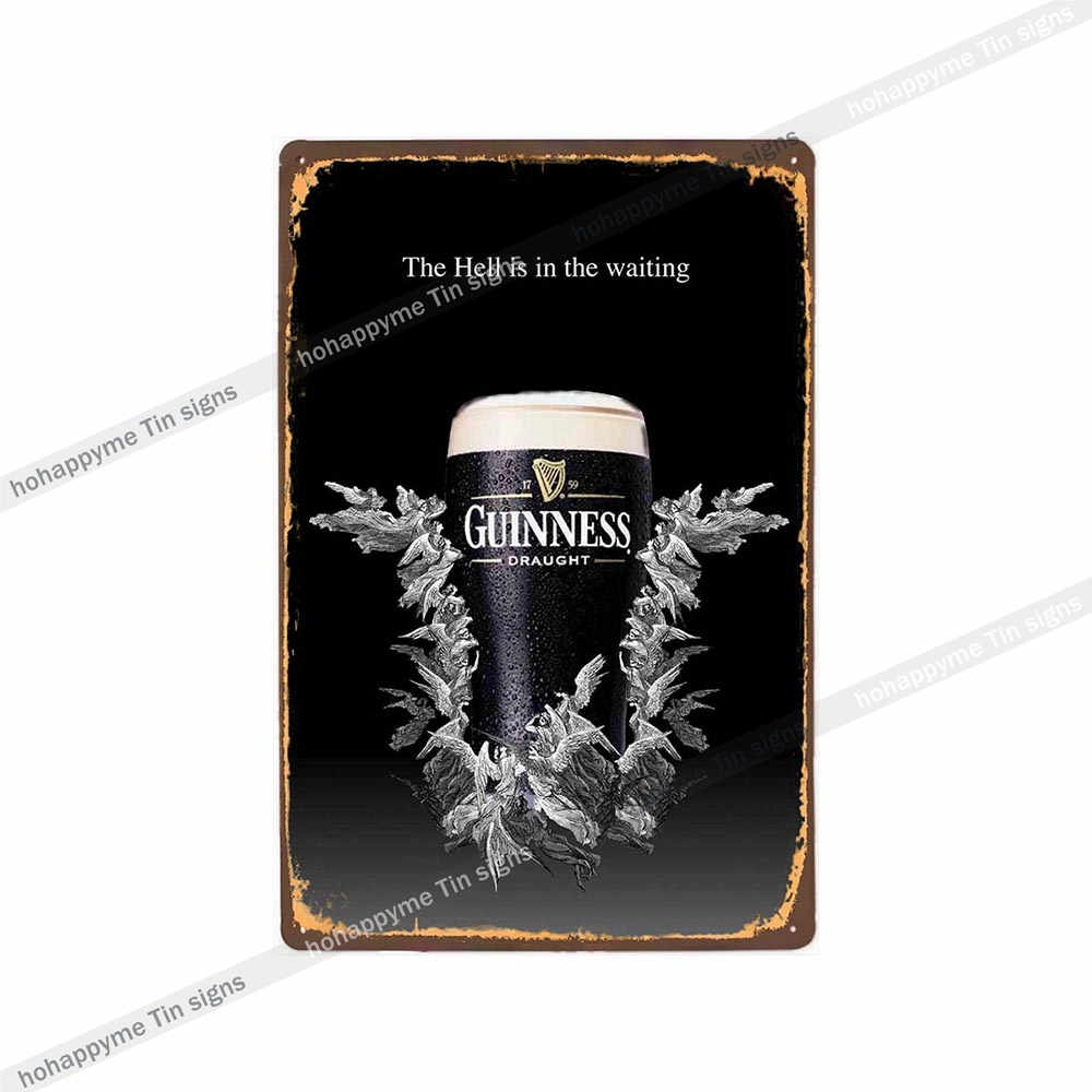 Home Decor Vintage Metal Poster Alcohol Brewing Beer Plates Decorative Bar Pub Club Wall Tin Painting Retro Plaque 20x30cm